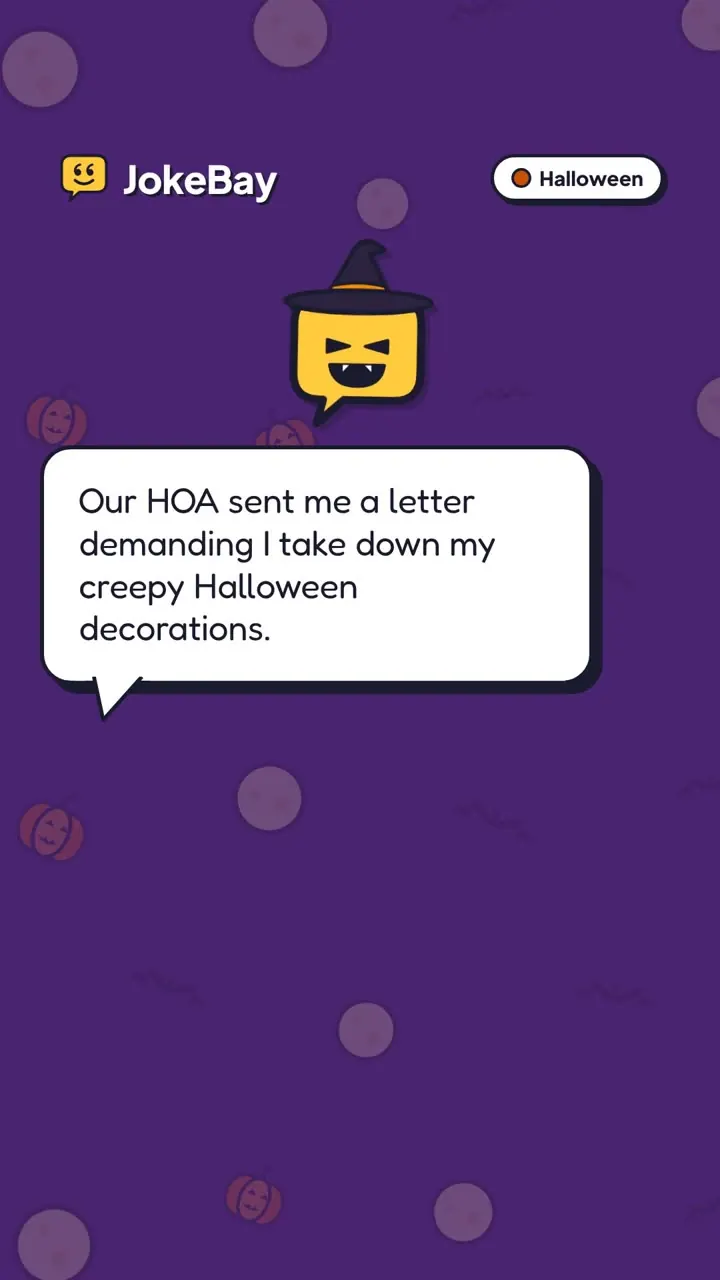 Our HOA sent me a letter demanding I take down my creepy Halloween decorations.