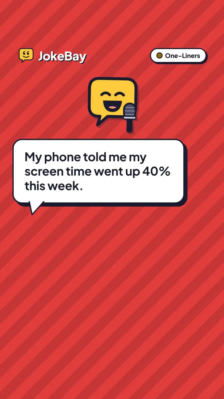 My phone told me my screen time went up 40% this week.